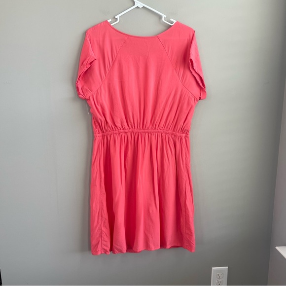 NWOT Old Navy Peach Drawstring Dress L - Picture 2 of 4